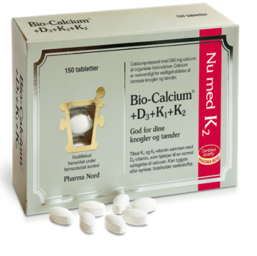 Bio - Calcium +D3+K1+K2 150 stk.
